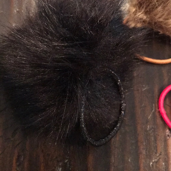 Selling as trio! Black, Pink, and Brown Pom Pom. - Picture 4 of 4